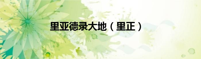 里亚德录大地（里正）