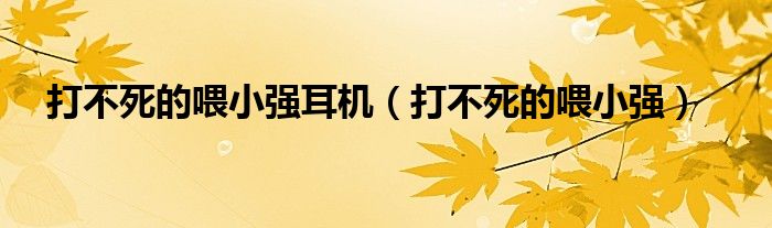 打不死的喂小强耳机（打不死的喂小强）